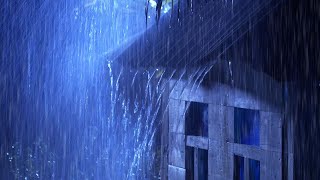 Rain on the Roof - Rain Sounds to Sleep Instantly Heavy Rain and Thunder at Night