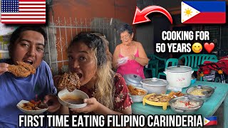 Eating Like A FILIPINO Local!🇵🇭 Foreigners Eat $1 Filipino Food Carinderia In The Philippines