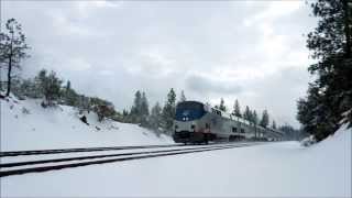 California Zephyr Near Colfax in the Snow