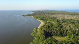 Virš Lietuvos: Juodkrantė, Kuršių nerija, Curonian Spit, Kurische Nehrung, Litauen, Lithuania, drone