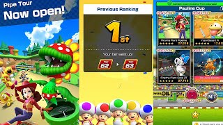 Mario Kart Tour Pipe Tour Pauline Cup Gameplay Android ios