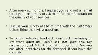 Improve your Business by Asking for Feedback