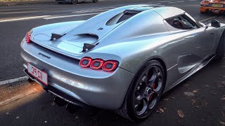 $3.65M Koenigsegg CC850 FLAME, CHASE and ONBOARD!