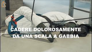 Cadere "dolorosamente" da una scala con gabbia | IN-SAFETY®