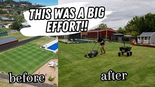 Scalping my massive 500 square metre lawn // SPRING lawn renovation 2023 part 1