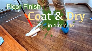 Hardwood Floor Finish (coat and dry timelapse)