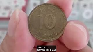 South Korea 10 won, 1985/South Korea coins