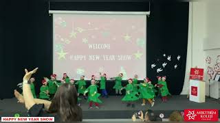 Anaokulu 5-6 yaş grubu öğrencileri ile eğlenceli geçen "HAPPY NEW YEAR SHOW" etkinliği