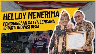 WALIKOTA CILEGON HELLDY AGUSTIAN TERIMA SATYA LENCANA BAKTI DESA INOVASI