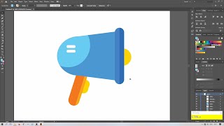 Adobe Illustrator Tutorial - Create Megaphone Flat Icon