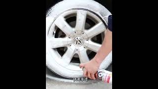 【Veslee Tire Foam cleaner】How to clean tires within minutes without wiping.