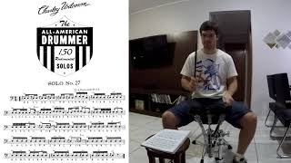 Solo Nº27 - Charley Wilcoxon - The All-American Drummer - 150 Rudimental Solos