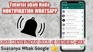 Cara mengubah nada dering WhatsApp menjadi menyebut nama pengirim chat ||terbaru 2021