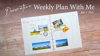 Decorative Weekly Plan With Me | July 1, 2024