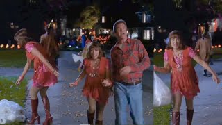 Patricia Heaton dressed as a hippy chick w/beige pantyhose, minidress & boots The Middle s02e06