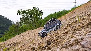 1/10 Scale RC Car Mitsubishi Pajero - rock carwling ASMR #offroad #truck #toys #jeep #4x4