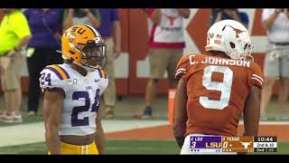 Derek Stingley Jr Full Highlights LSU vs Texas || 09.07.19 || Stingley Island!!