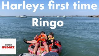 Harleys first time on ringo/ excel 430 rib/sib/boat