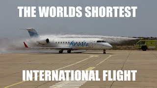 The shortest International commercial flight by jet plane |Shortest Flight| News | AVIATION CLUB