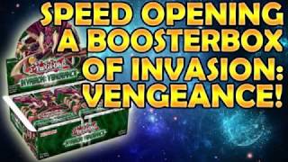 YUGIOH! Speed Opening a Booster Box of Invasion: Vengeance!