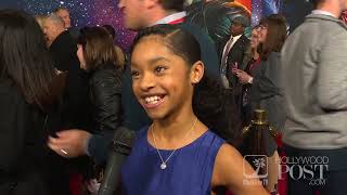 Akira Akbar Talks Captain Marvel and Girl Power on the Red Carpet!