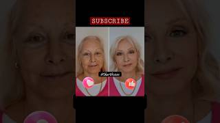 Old Lady Makeup VS No Makeup-Power of Makeup #shorts #ytshorts #vs #makeup #transformation #beauty