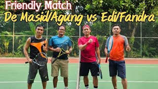 LAGI-LAGI TENIS HL FRIENDLY MATCH:| DE MASID/AGUNG vs EDI/FANDRA,  6-8, 8-6, 8-5