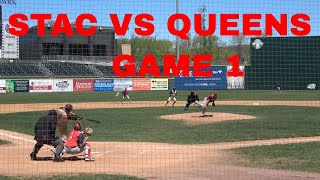 STAC BASEBALL VS QUEENS COLLEGE GAME 1 OF DOUBLE HEADER