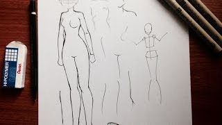 Manga tutorial: Maintaining Body Proportions [Female]