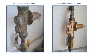 Watts Water Pressure Regulator Replacement Of Previously Repaired One