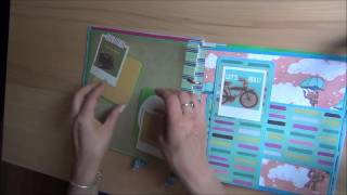 Scrapbook-Fotoalbum mit Ringbindung (Scrapbooking)