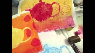 Make Lots of Monotype Prints with the homemade printing plate