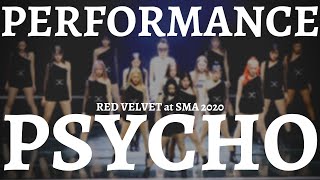 [MIRRORED] RED VELVET - PERFORMANCE + PSYCHO at Seoul Music Awards 2020