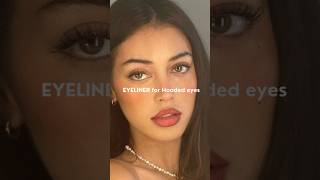 Eye liner for hooded eyes tutorial #eyelinertutorial #eyelinerforbeginners #ytviralvideo #eyemakeup