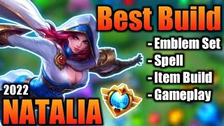 EMBLEM SET, ITEM BUILD, SPELL AND NATALIA GAMEPLAY TOP GLOBAL NATALIA GAMEPLAY | MLBB (@CHoOxTV