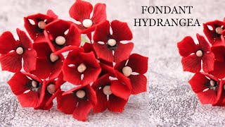 Fondant Hydrangea tutorial || sugar flower tutorial 2023