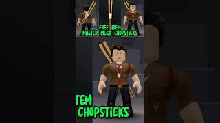 Cara Mendapatkan ITEM GRATIS MEGA CHOPSTICKS atau SUMPIT RAKSASA di ROBLOX 😍😍