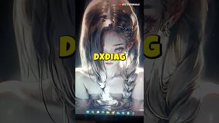 Did You Know - DXDIAG #shorts #pctips #rtctutorials #tech