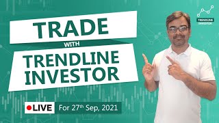 Live Tonight @ 8:00 PM | Nifty Prediction & Live Positional Trendline Trading Setup for 27 September