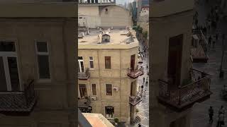 View from my Hotel in Baku, Azerbaijan. #azerbaijan #baku #nizamistreet