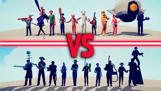 MODERN MILITARY TEAM vs MEME TEAM | TABS - Totally Accurate Battle Simulator