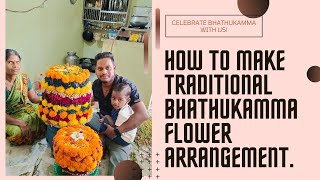 The Mesmerizing Beauty of Traditional Bhathukamma Flower Arrangement