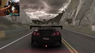 Canyon driving in this insane GTR - Assetto Corsa wheel cam, PC gameplay!