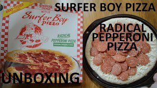 Unboxing Surfer Boy Pizza Radical Pepperoni Pizza With Hand-Tossed Style Crust