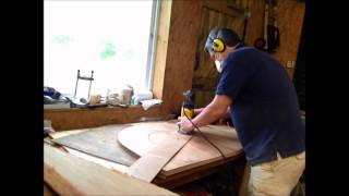 Cutting a wheel arch with a router