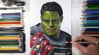 Drawing Smart Hulk with Nano Gauntlet | Fame Art