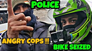 Shimla me police ne kr di bike seized😭 Angry 😡 police man