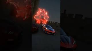 PROCHARGED C8 SHOOTING FLAMES 🔥#shorts #viral #supercars #c8 #carslover #corvetteracing