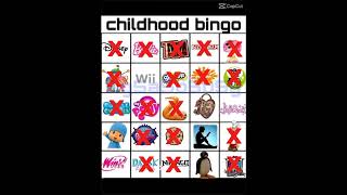 Childhood bingo🥹