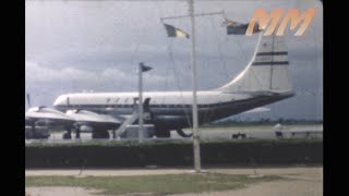 Nigeria Airport, Race course and Port 1950's old cine film 267